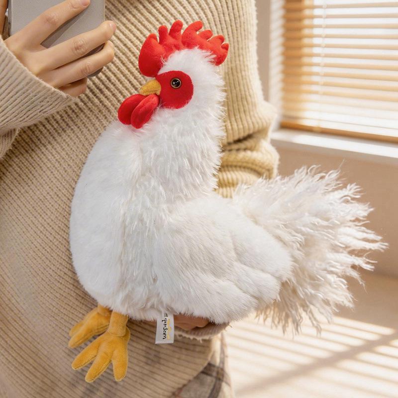 Grenzüberschreitende Simulations-Geflügel-Serie: Hahn, Henne, Truthahn, Schwarzes Huhn Plüschfiguren