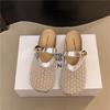 Popular fashion outer wear hollow bag head half slippers women's summer 2025 new versatile flat-bottomed mesh sandals
