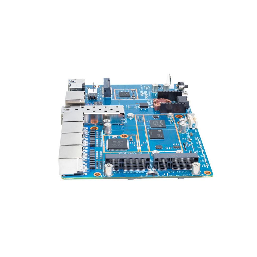 Banana Pi BPI-R4 Lite MediaTek MT7987A 2GB DDR4 8GB eMMC 256MB SPI-NAND Smart Router Heimautomation Wifi 7 Wireless-Router-Board