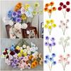 Multicolor Simulation Rose Flower Silk Petals Decorative Flower Faux Flower Party Supplies