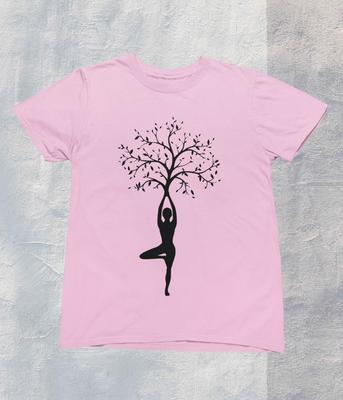 T-shirt Yoga Arbre Femme 100% Coton Premium T-Shirt Unisexe