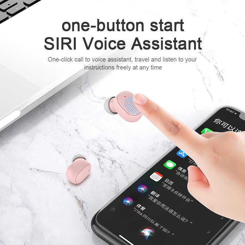 TWS Wireless Headphones Sport Bluetooth 5.1 Earphones For Smartphone Noise Cancelling In-Ear Earbuds Headset with Charging Case