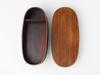 Magewappa Bento x x Lacquered Brown J-kitchens Box, 18.5cm 8.5cm 6.3cm, 400ml,