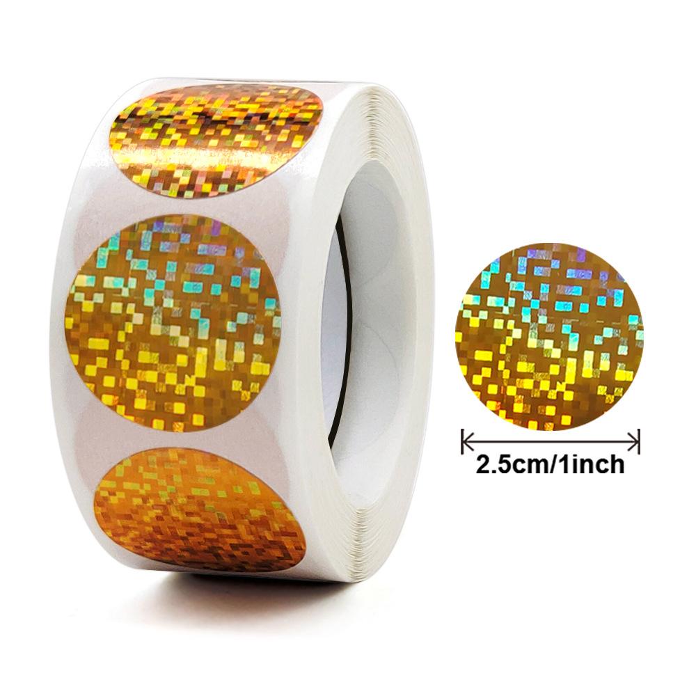 100-500Pcs High-Quality Round High-Quality Gold High-Quality Sticker High-Quality Birthday High-Quality Wedding High-Quality Party High-Quality