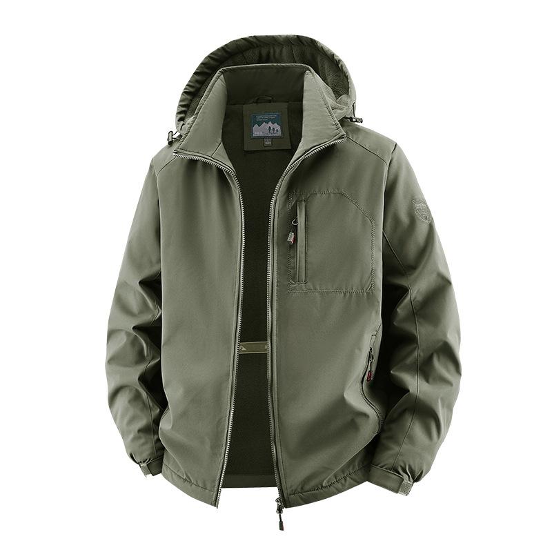 

Зарубежная куртка большого размера, новая весенне-осенняя, для улицы, деловая куртка со стойкой, спортивная повседневная универсальная мужская куртка M