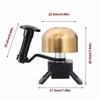 Brass Bike Bell Retro Classical Bicycle Horn Clear Loud Sound Portable Copper Handlebar Ring For MTB Mountain Cycling Safety