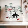 1PC I Found Lost Part Puzzle Acrylic Decorative Sign For Wife Boyfriend Girlfriend I Love You Holiday Gift Anniversary Gift Valentine's Day Gift Home 