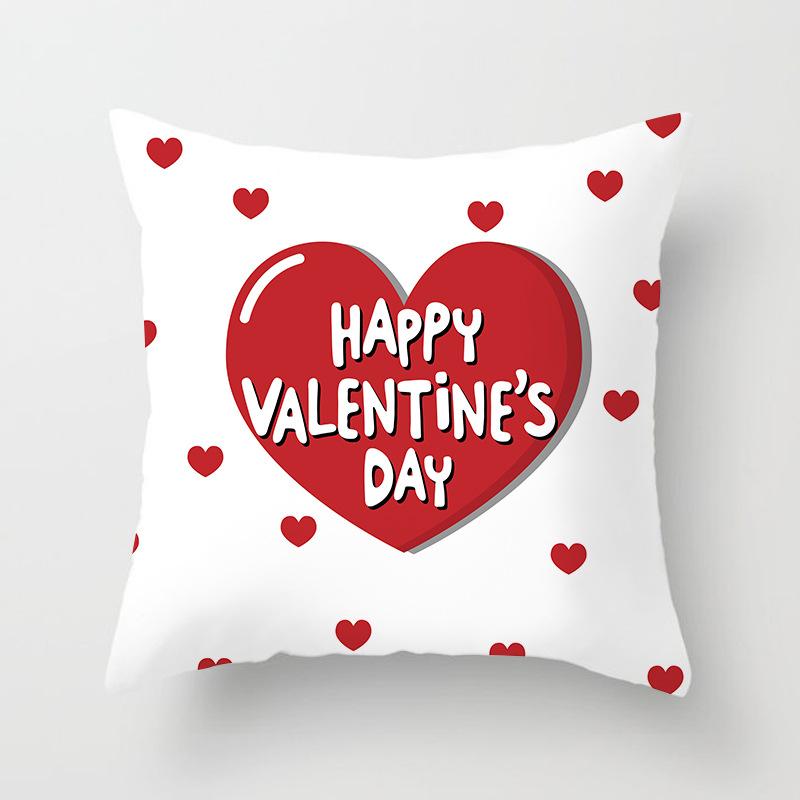 New Valentine's Day Pillowcase, Holiday Gift Home Decoration Pillow Cushion Cover, Love Pillow