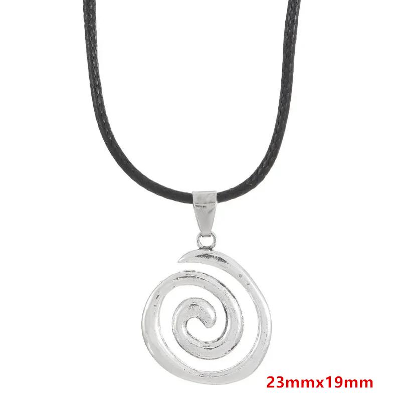 Spiral Necklace Bohemian Ethnic Swirl Pendant Vintage Mystical Jewelry for Women Daily & Casual Wear