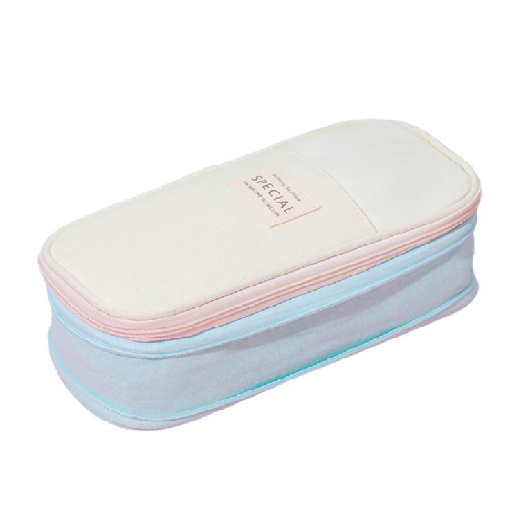 Canvas Pencil Case Large Capacity Pencil Case Extendable Pen Bag Gift for Boy Girl, Extending Canvas Pencil Pouches
