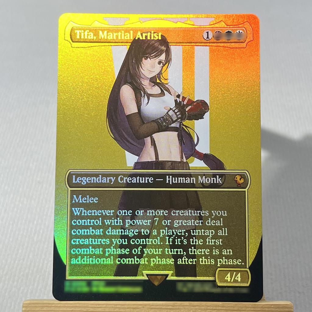 FIN FIC FOIL4-001 Karta proxy TCG magiczne karty Chmura, Najemnik z Midgaru Przywołaj Bahamuta Vivi Ornitier Błyskawica, Armia Jednego zbierz