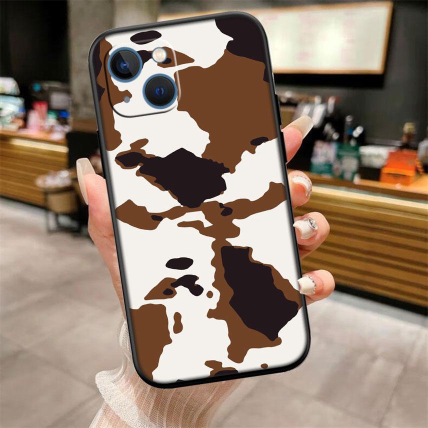 IK20 Cartoon Art Cow Shell Phone Case for Samsung Galaxy Note 10 20 S23 S24 S25 Ultra FE Plus Edge Lite A02S A35 A07 A17