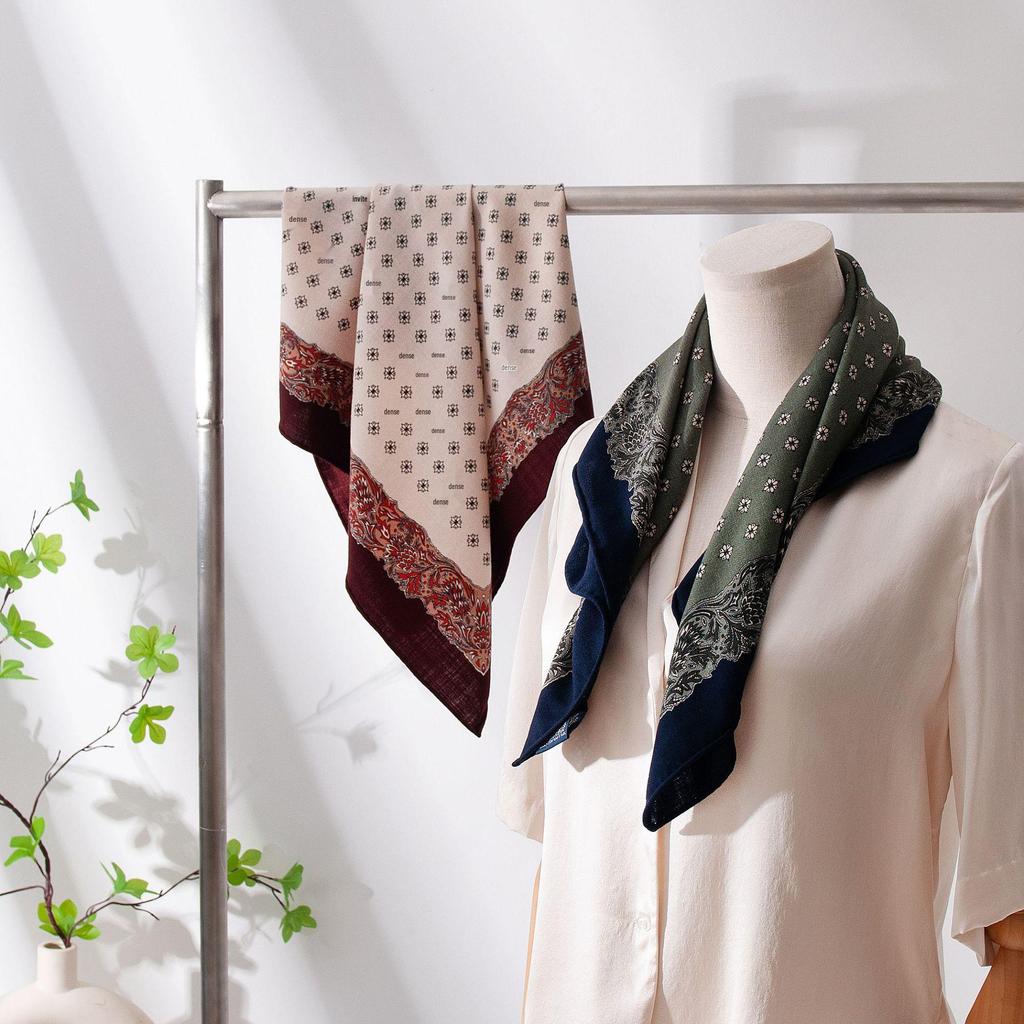 2025 Autumn Women's Elegant Wool Silk Scarf - Versatile & Stylish for Commuting