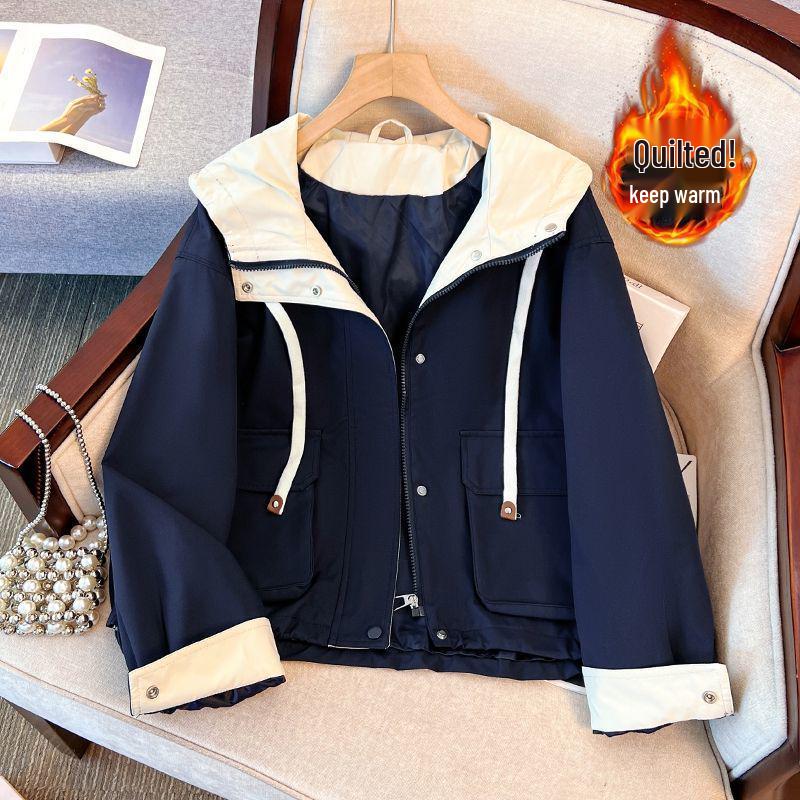 

Women s Trendy Quilted Hooded Windbreaker Jacket - 2025 Autumn/Winter Bestseller S (up to 105 lbs)