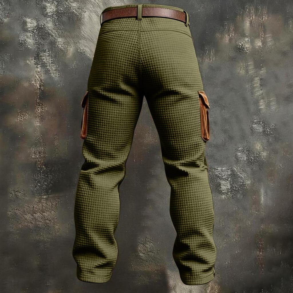 Pantalones de trabajo de color para hombre con múltiples bolsillos Pantalones de trabajo de moda casual para hombre