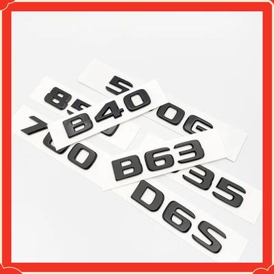 Glossy Black Letters Emblem for Mercedes Benz 550G 4X4 850 550 D35 B40 D6S B63 Brabus G Car Fender Trunk Rear W464 Logo Sticker
