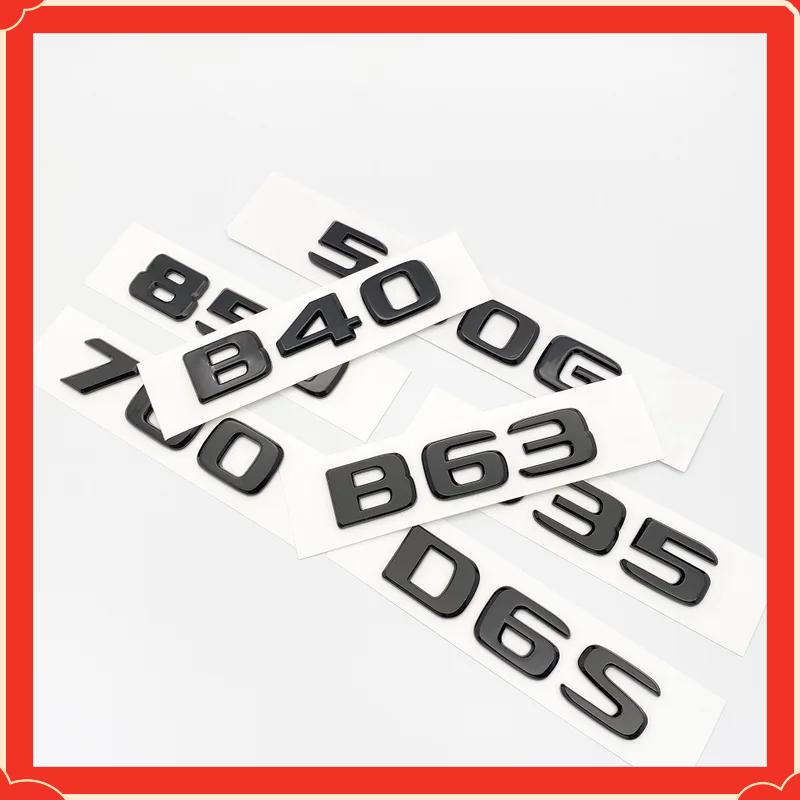 Glossy Black Letters Emblem for Mercedes Benz 550G 4X4 850 550 D35 B40 D6S B63 Brabus G Car Fender Trunk Rear W464 Logo Sticker