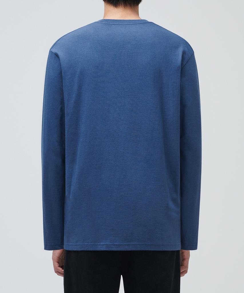 MUSINSA STANDARD Basic Long Sleeve T-Shirt [Grayish Blue]