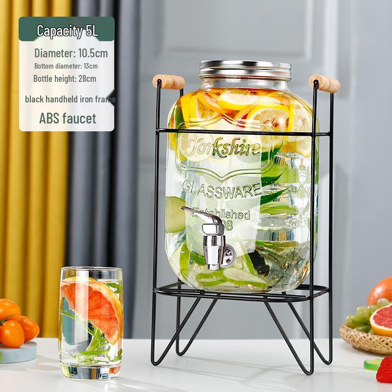 Cola Beverage Bucket with Faucet - Ideal for Lemon Juice, Fruit Tea, Cocktails, and Cold Water