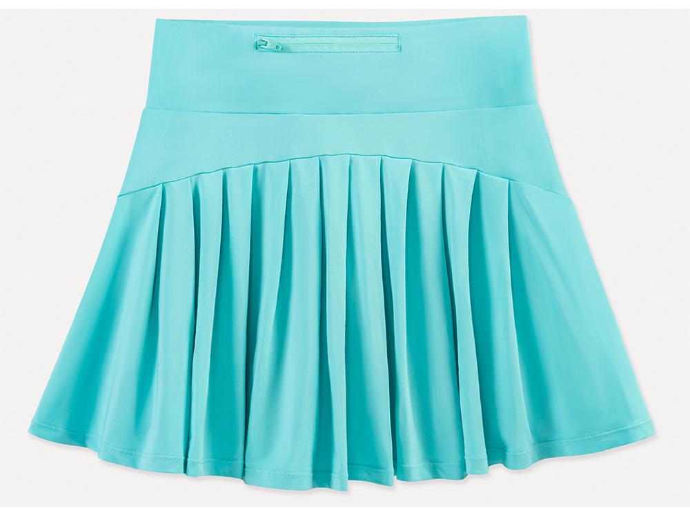 Women's Silk Grid Anti-Exposure Yoga Skort - Spring/Summer Sweat-Wicking Badminton & Tennis Training Skirt