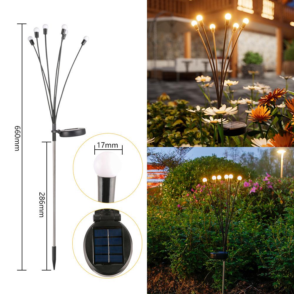 Waterproof Solar LED Firefly Garden Lamp for Outdoor Decoration Solar Light