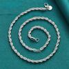 24 Solar Terms Wearable - 4mm Twist Rope Necklace for Men and Women, Jewelry Necklace Accessory - Suitable for Daily/Party/Wedding Gifts