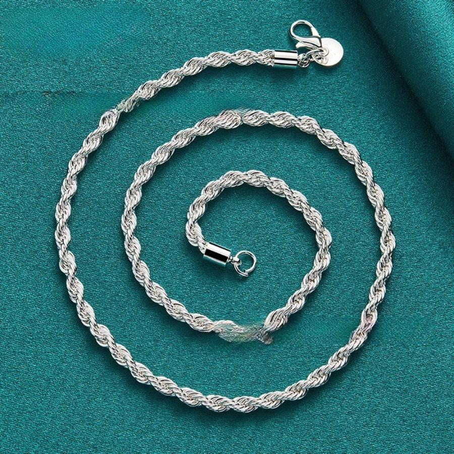 24 Solar Terms Wearable - 4mm Twist Rope Necklace for Men and Women, Jewelry Necklace Accessory - Suitable for Daily/Party/Wedding Gifts
