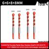 All-in-One 6mm Alloy Triangle Drill Bit for Tile, Concrete, Glass, and Cement