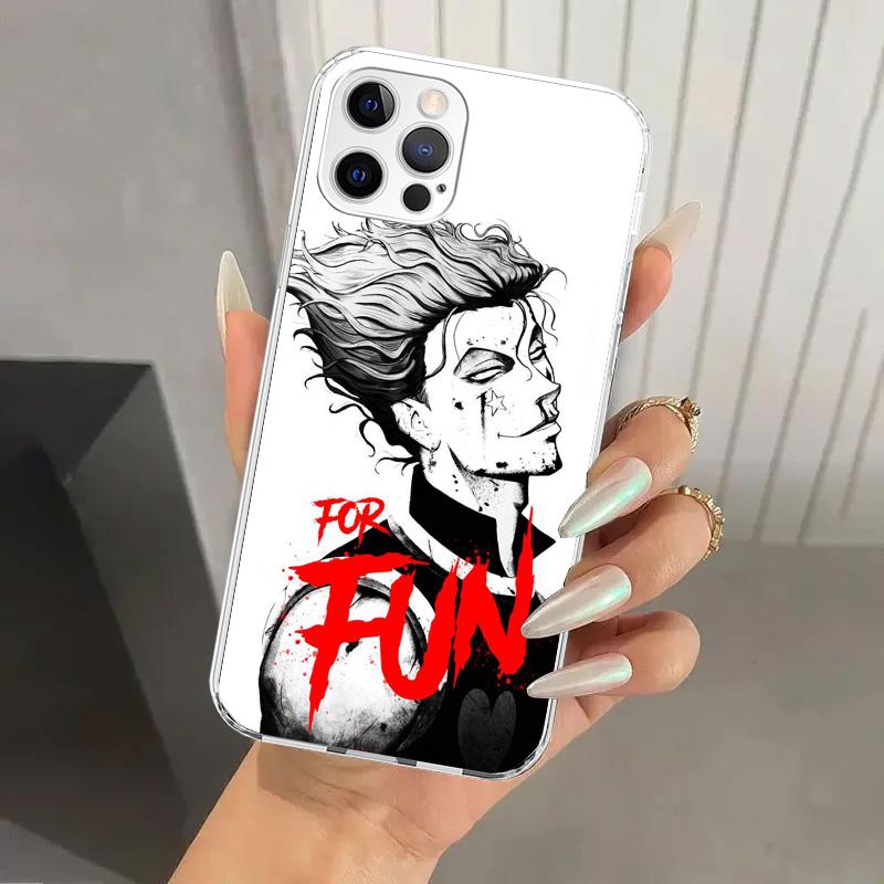 Hunter HXH Hisoka Phone Case for Iphone 16 15 14 13 12 Mini 11 Pro Max 16E X XS XR 7 Plus 8 SE 2020 Soft Funda Print Shell