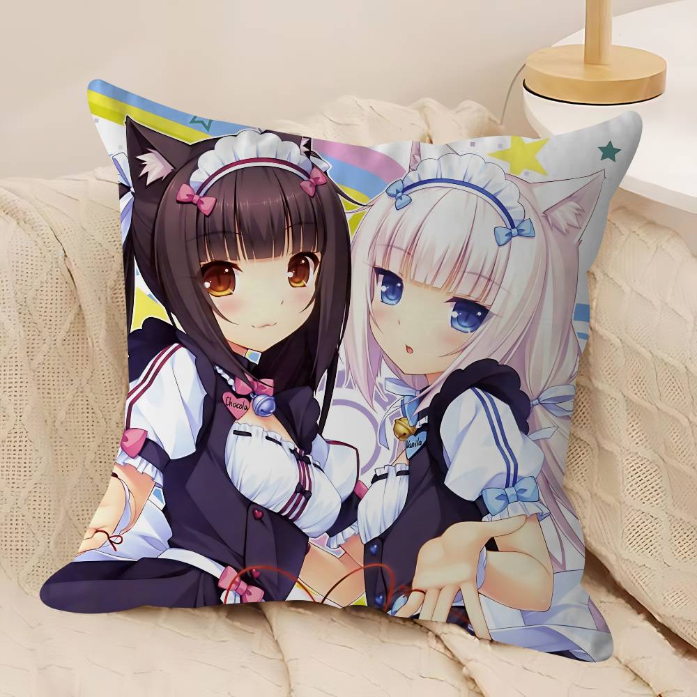 SPEL-N-Nekopara-V-Vanilla Stitch Lyckodrake Kuddfodral Soffkuddfodral Hemrum Dekoration Barnpresent