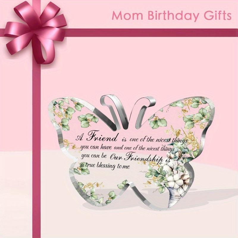 Płaski Akrylowy Motyl 2D Dekoracja Biurkowa na Przyjaźń, Wzór Słonecznika, Tabliczka Dekoracyjna Domu Wisząca Sztuka Ścienna Dekoracja Ogrodowa do Pokoju Do