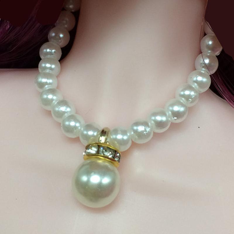 DIY Decoration Antique Doll Earrings Accessories For 30cm/60cm Doll Ear Studs Earrings Pearl Necklace Toys