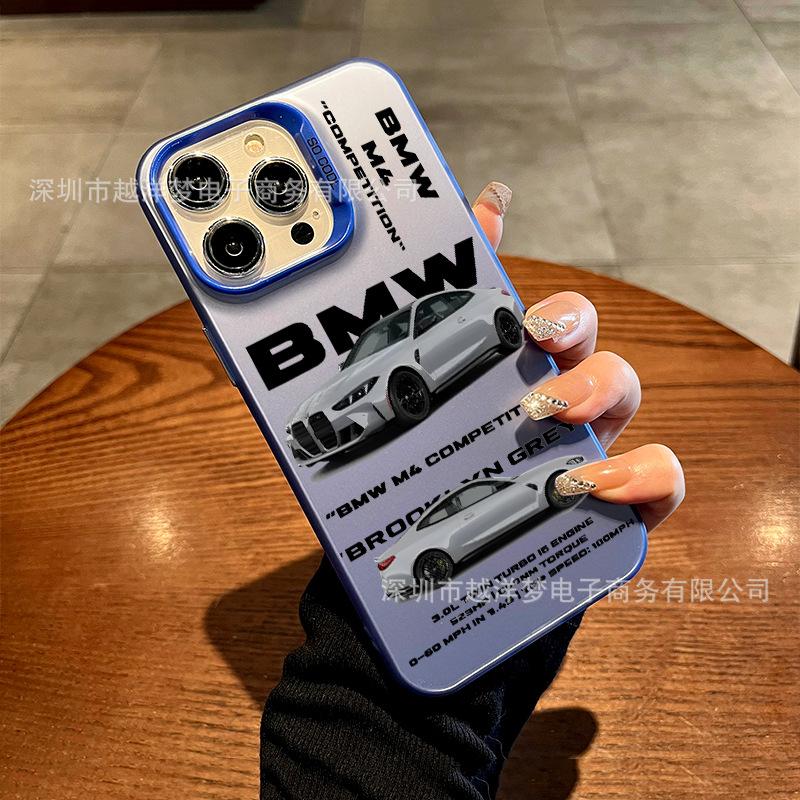 Car BMW Logo All-inclusive Phone Case For Ferrari Racing For iPhone 11 12 13 14 15 16 17 Max Pro X XR XS Mini 7 8 Plus Sticker Jbzm61