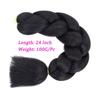 Jumbo Braiding Hair Long 24 Inch Hair Extensions Solid Color Synthetic Braids Hair Twist Braiding Hair For Women