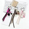 Trendy Ball Colorful DIY Charm Braided Rope Woven Rope Key Holder Bag Ornaments Car Trinkets Accessories Bag Charm
