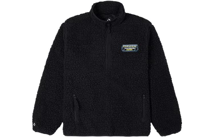 Converse Velvet Jackets Men s Black Stand Collar Moderate 10023063-A01 L