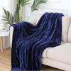 Solid Color Flannel Blanket Soft Warm Throw Nap Pet Gift