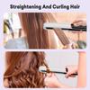 2 in 1 Hair Straightener and Curling Iron 10s Fast Heat Up Flat Iron Professional Ceramic Coating Smoother Hair Styling Tool