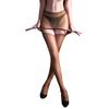 Women Sexy Stockings Wuth Split Wrap Hip Skirt Hollow Perspective High Elastic Transparent Tights Pantyhose Mesh Sockings