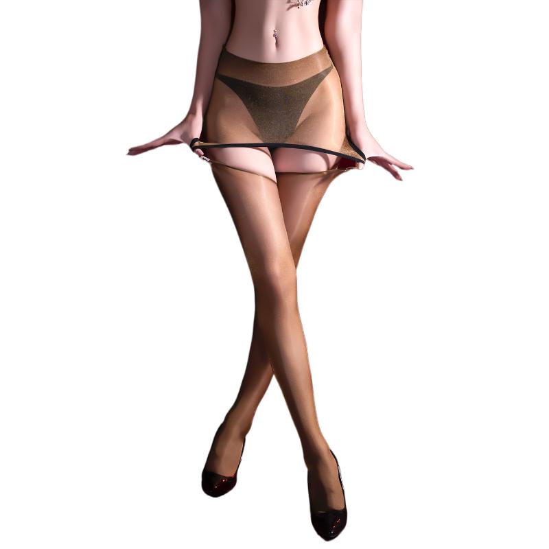 Women Sexy Stockings Wuth Split Wrap Hip Skirt Hollow Perspective High Elastic Transparent Tights Pantyhose Mesh Sockings