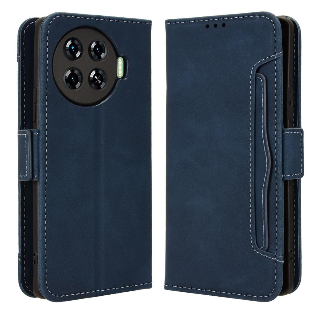 Pro TECNO Spark 20 Pro+ KJ7 Pouzdro Více slotů na karty PU Kůže Stojánek Kryt na telefon