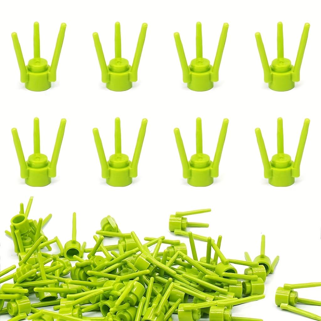 50pcs MOC Parts 3741 Plant Flower Stem Holder Building Blocks Street Plants Flowers Decoration Assembled Bricks Toys for Gifts