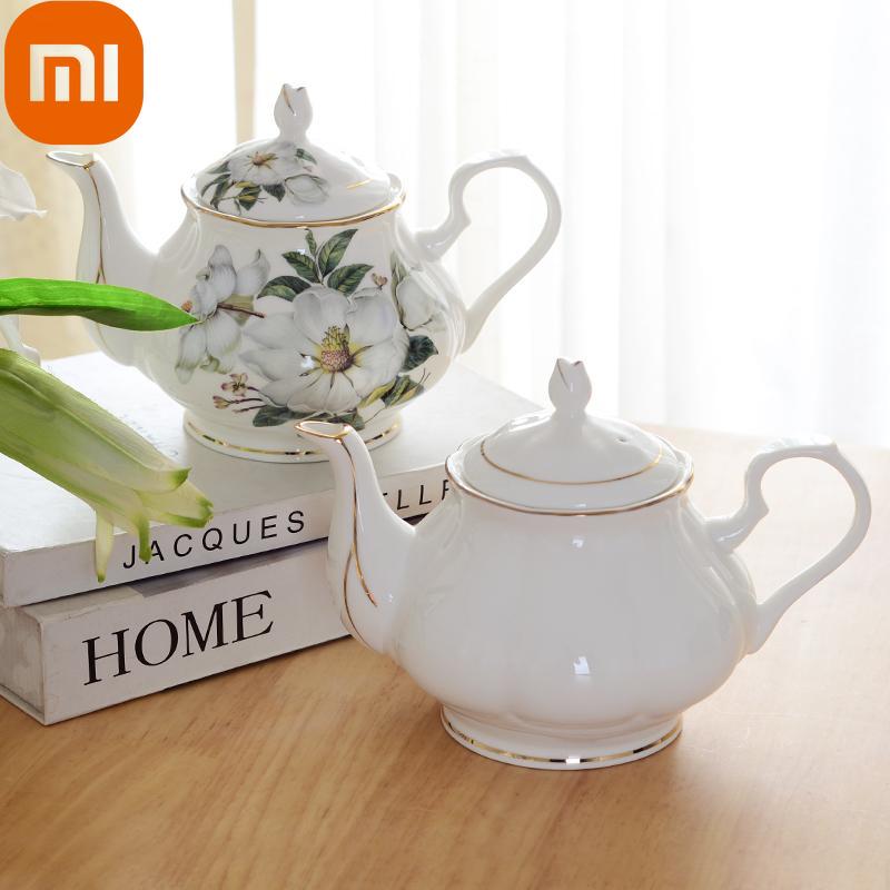 

Xiaomi Европейская кофеварка Костяной Китай Офисный чайник Послеобеденный чайник Чайник Чайный набор Большой керамический фильтр Чайник