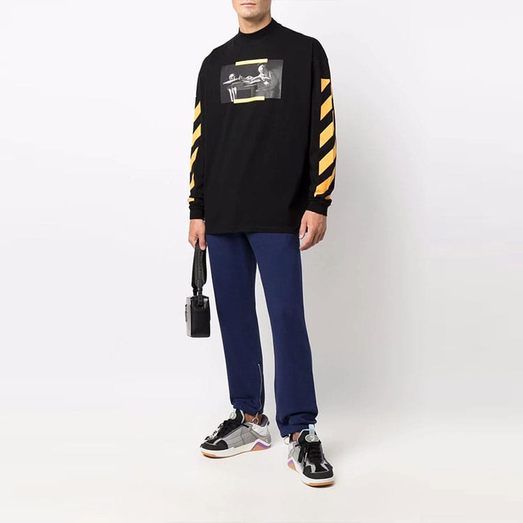 Off-White Caravaggio Print Long-sleeve T-shirt OMAB032F21JER0061084