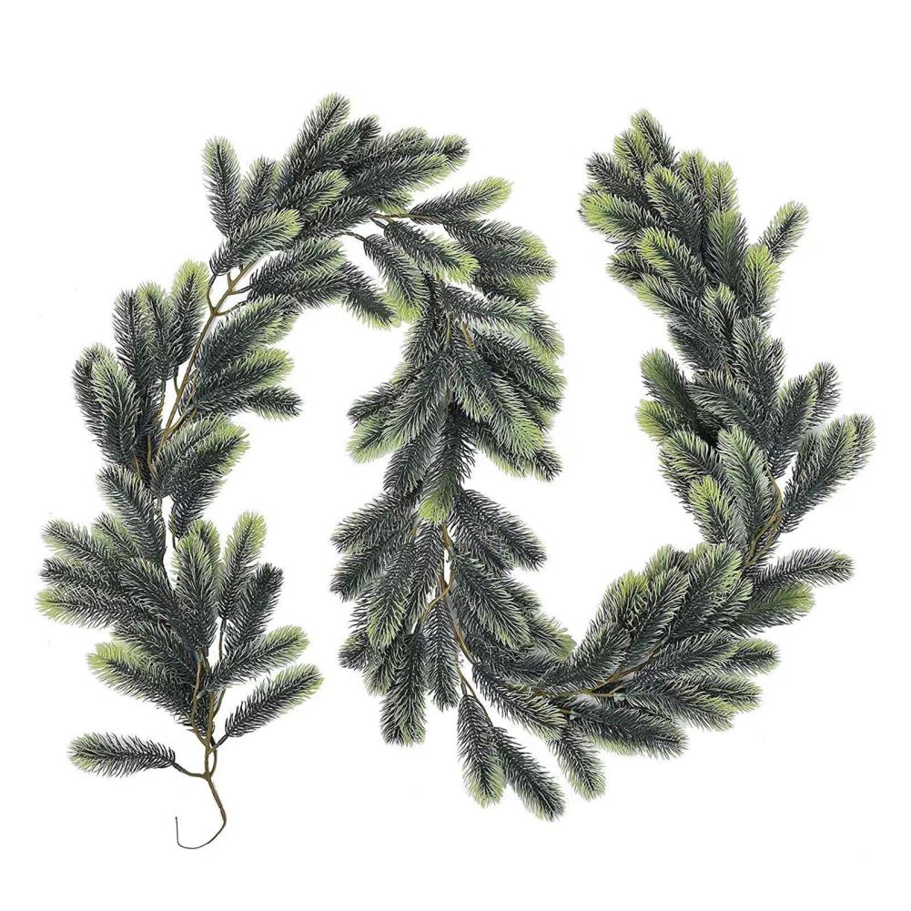 200cm Christmas Garlands Artificial Faux Greenery Garland Wall Hanging Simulated Vines For Wedding Backdrop Arch Wall Decor