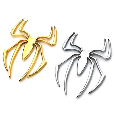 Etiquetas engomadas del coche Metal 3D Spider Car Logo Etiqueta de metal Chrome Spider Badge Emblem