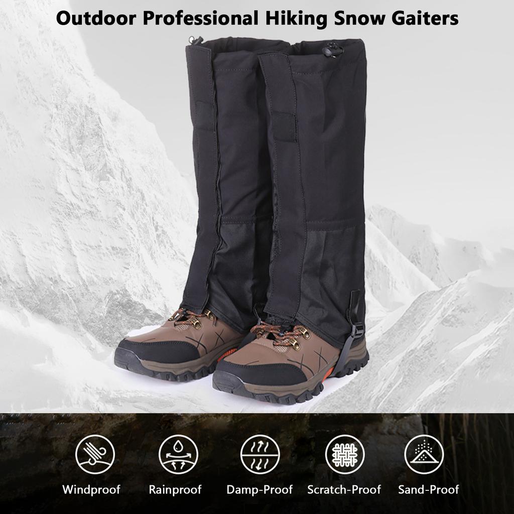 Pánské outdoorové návleky na boty Vodotěsné Prodyšné Proti sněhu Proti písku Návleky na nohy s TPU páskem pro turistiku, lyžování