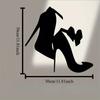 High Heel Metal Wall Art, Powder-Coated Iron Shoe Mural for Bedroom Decor & Easter Gift