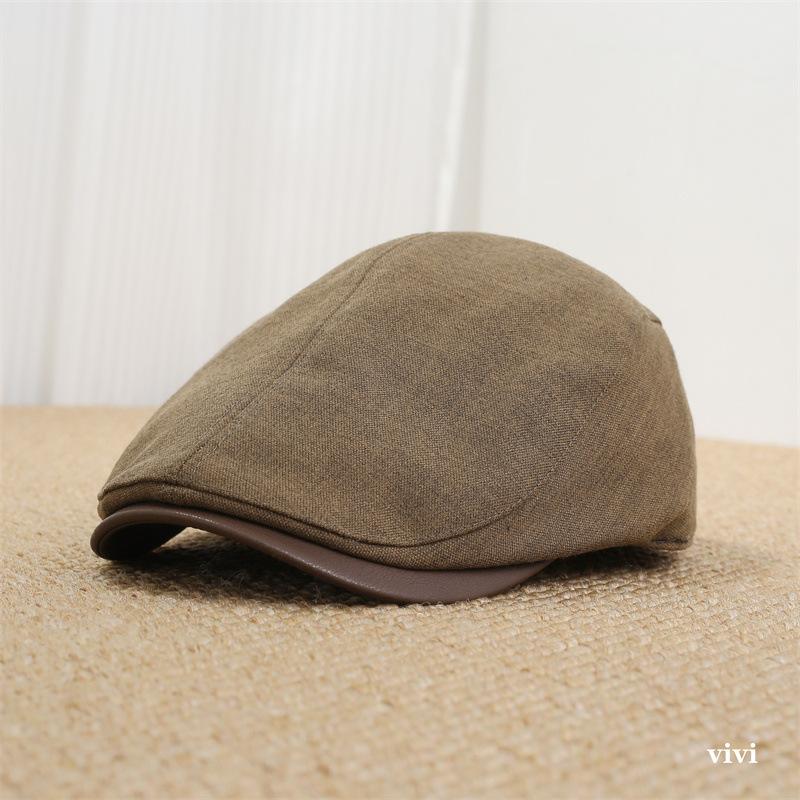 Japanese new British retro style forward hat men's and women's autumn simple and versatile face small painter newsboy hat