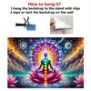 Lotus Meditation Background Chakra Harmonious Wall Hanging Perfect for Living Rooms Bedrooms Offices and Outdoor Decoration